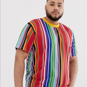 Muti-colored Men’s ASOS Striped Tee